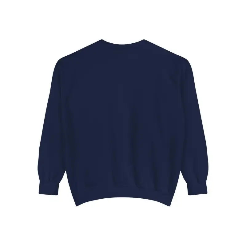 Navy blue Sitting on the Dock Bite Me Unisex Garment Dyed Sweatshirt displayed