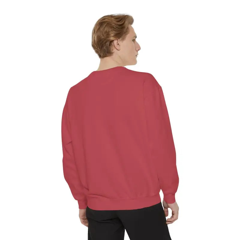 Red crewneck sweatshirt from Sitting on the Dock Bite Me Unisex Garment Dyed collection