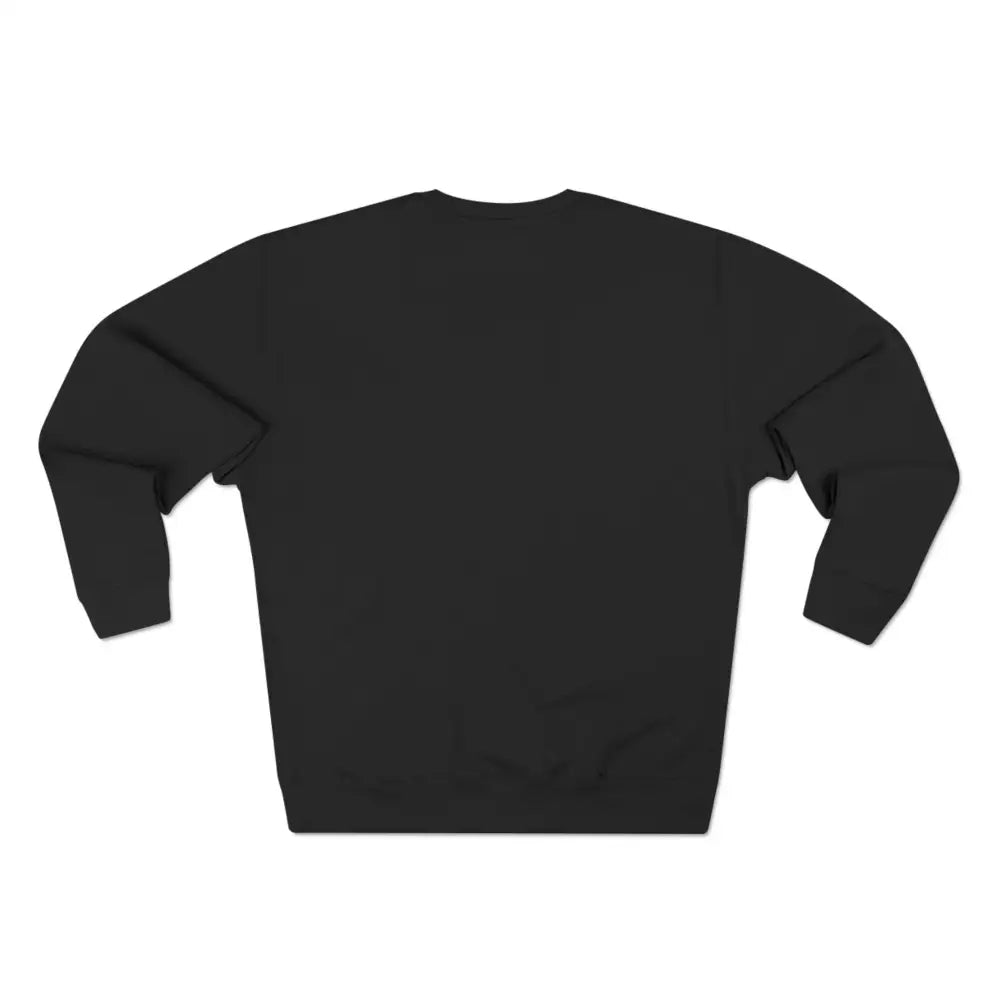 Black crewneck sweatshirt from the Ski Bum Sweatshirt Collection in Blue Beige Black