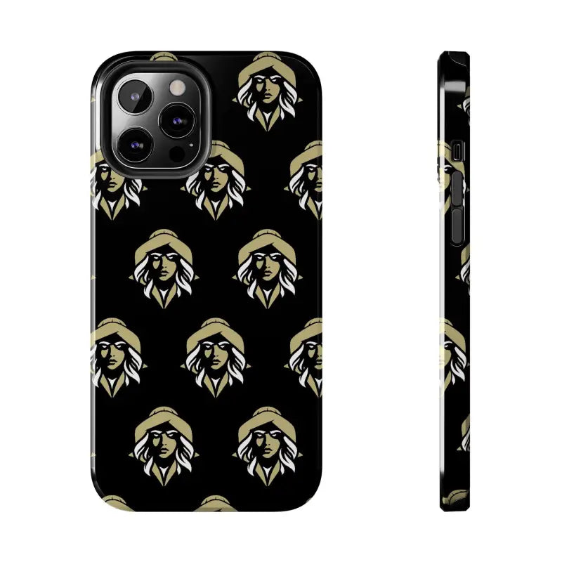 Black Tough Phone Case featuring Woman Face Design from Skipper Lax