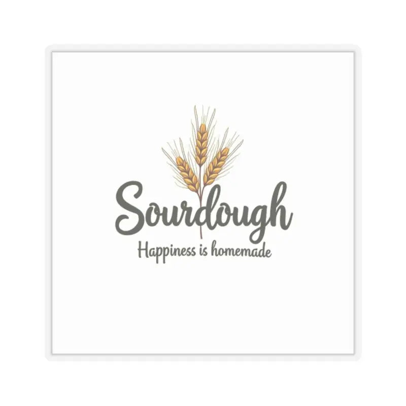 Sourdough Bakery sticker featuring a wheat graphic and rustic design elements