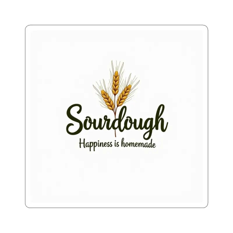 Sourdough Bakery Sticker featuring a wheat illustration for artisanal baking enthusiasts
