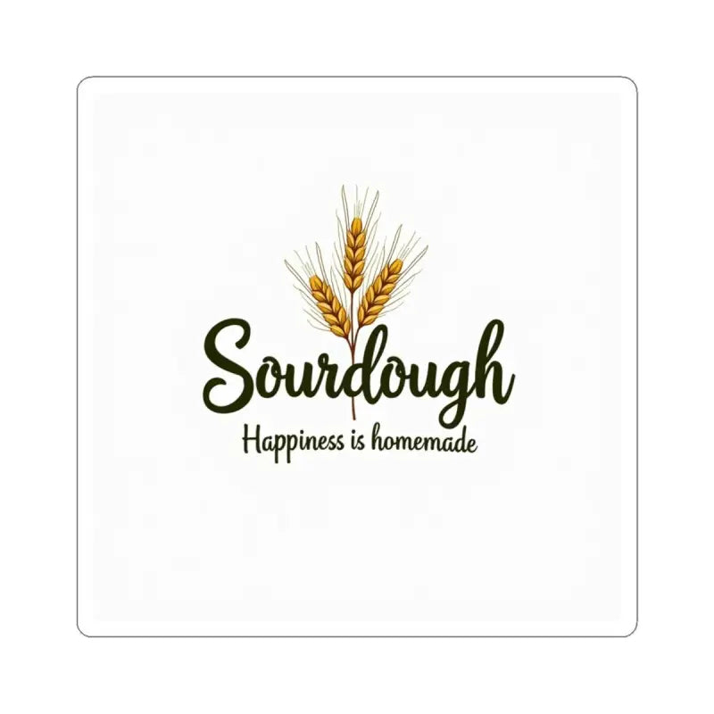 Sourdough Bakery Sticker featuring a wheat illustration for baking enthusiasts