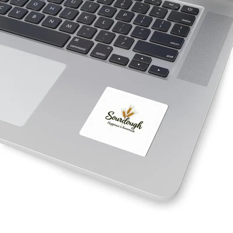 Square sticker featuring a wheat design for Sourdough Bakery merchandise