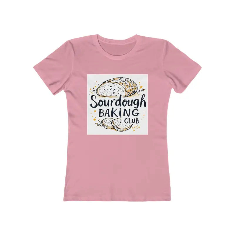Pink Sourdough Baking Club Women’s T-shirt featuring sourdough bread graphic design