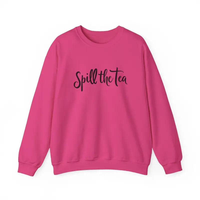Pink Spill the Tea Sweatshirt providing a cozy and casual style for all occasions