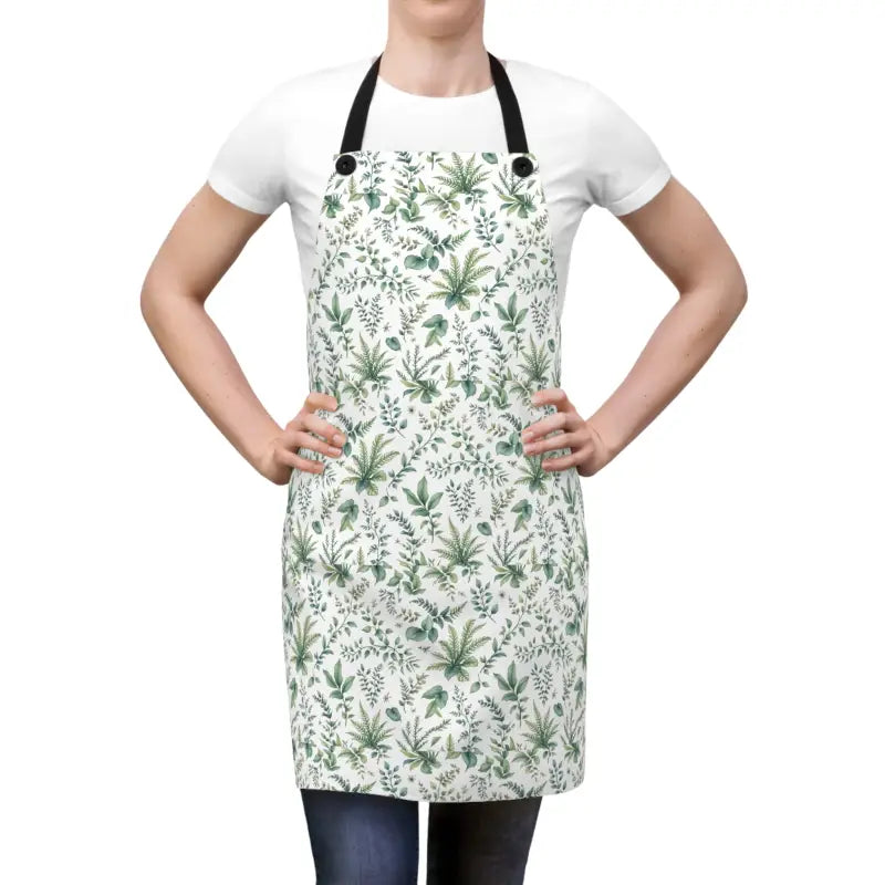 Floral-patterned apron from Stylish Plant Lovers Chef’s Apron for Cooking Fun