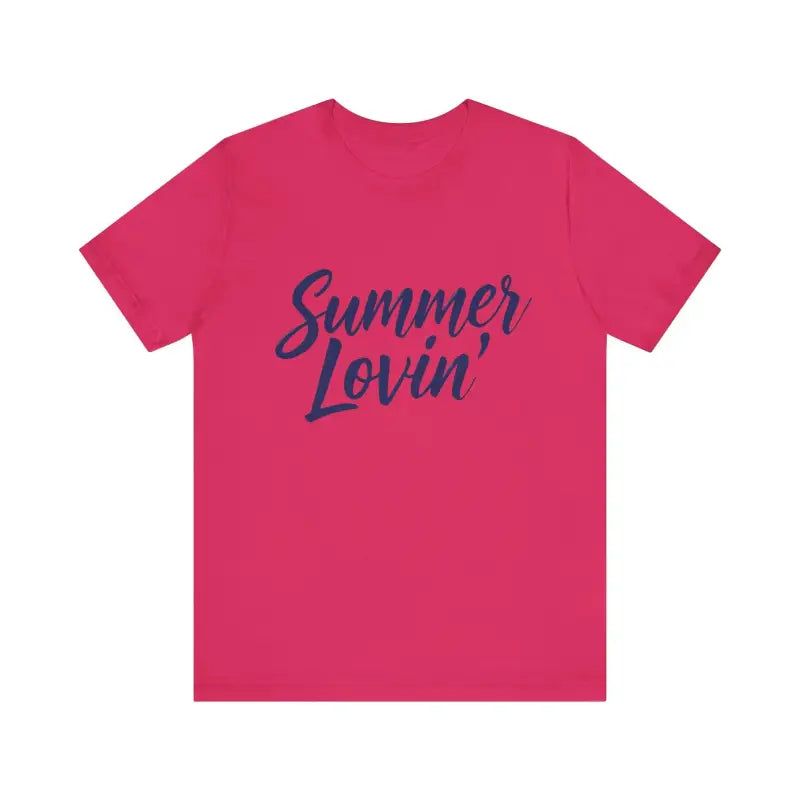 Pink Summer Lovin t-shirt featured in Summer Lovin Unisex Jersey Tee collection