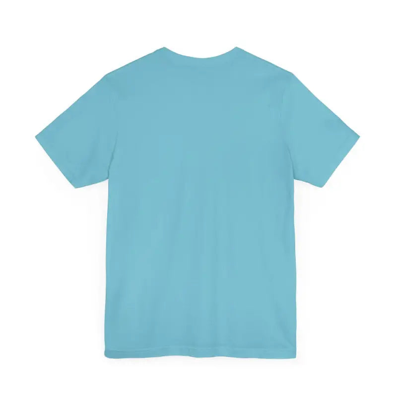 Light blue t-shirt featured in Summer Lovin Unisex Jersey Tee in Beige Peach Aqua