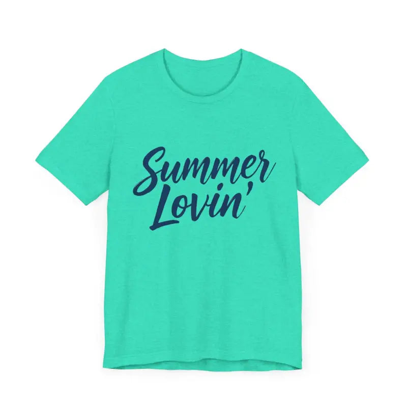 Turquoise Summer Lovin t-shirt from Summer Lovin Unisex Jersey Tee collection