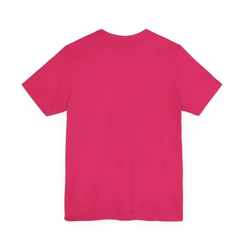 Magenta t-shirt showcased in Summer Lovin Unisex Jersey Tee in Beige Peach Aqua