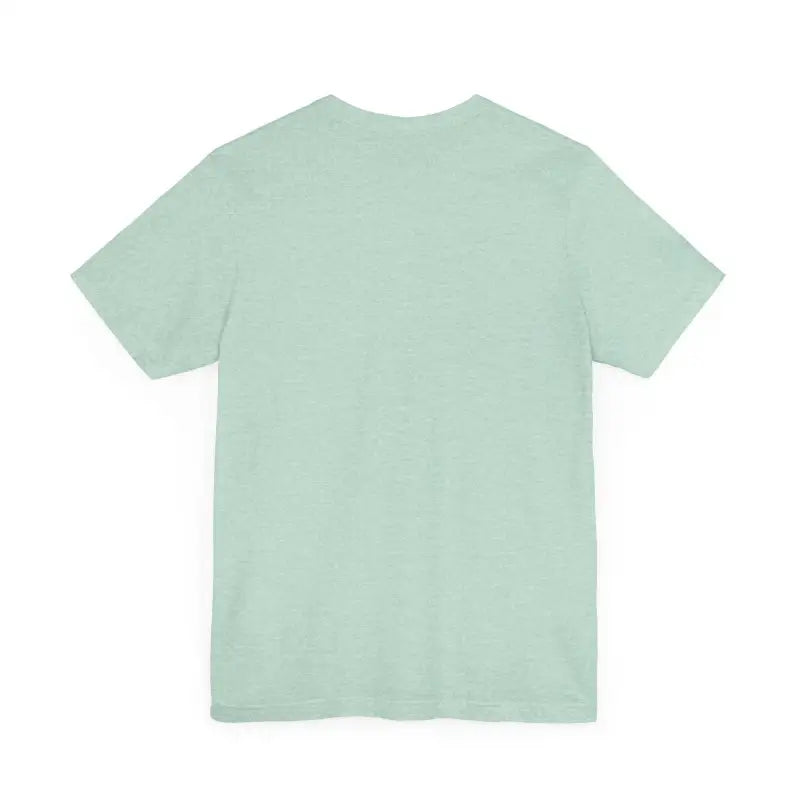 Mint green t-shirt from Summer Lovin Unisex Jersey Tee collection in Beige Peach Aqua