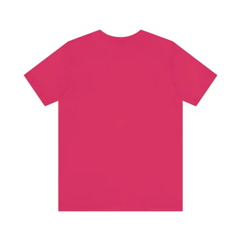 Pink short-sleeved t-shirt from Summer Lovin Unisex Jersey Tee in Beige Peach Aqua