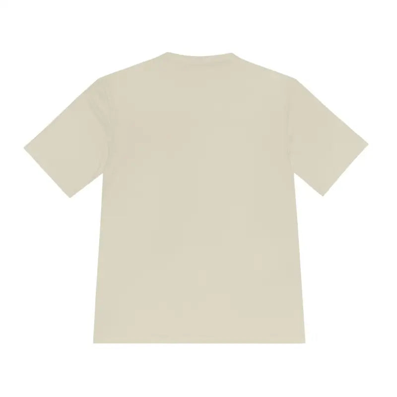 Beige short-sleeved Summer Lovin Unisex Moisture Wicking Tee for comfortable wear