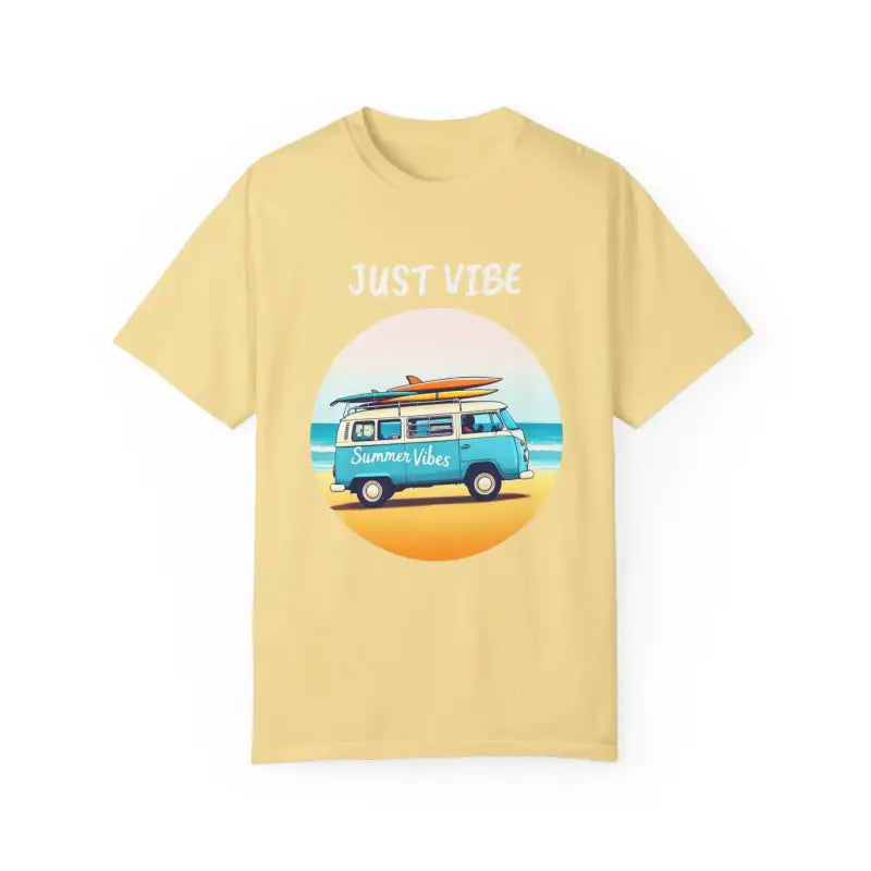 Yellow Summer Vibes T-Shirt with Van Graphic for Unisex Fashion Statement