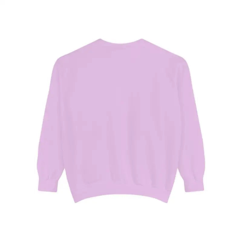 Lavender crewneck sweater featured in Sunset Sail Away Sweatshirt in Light Blue Chambray