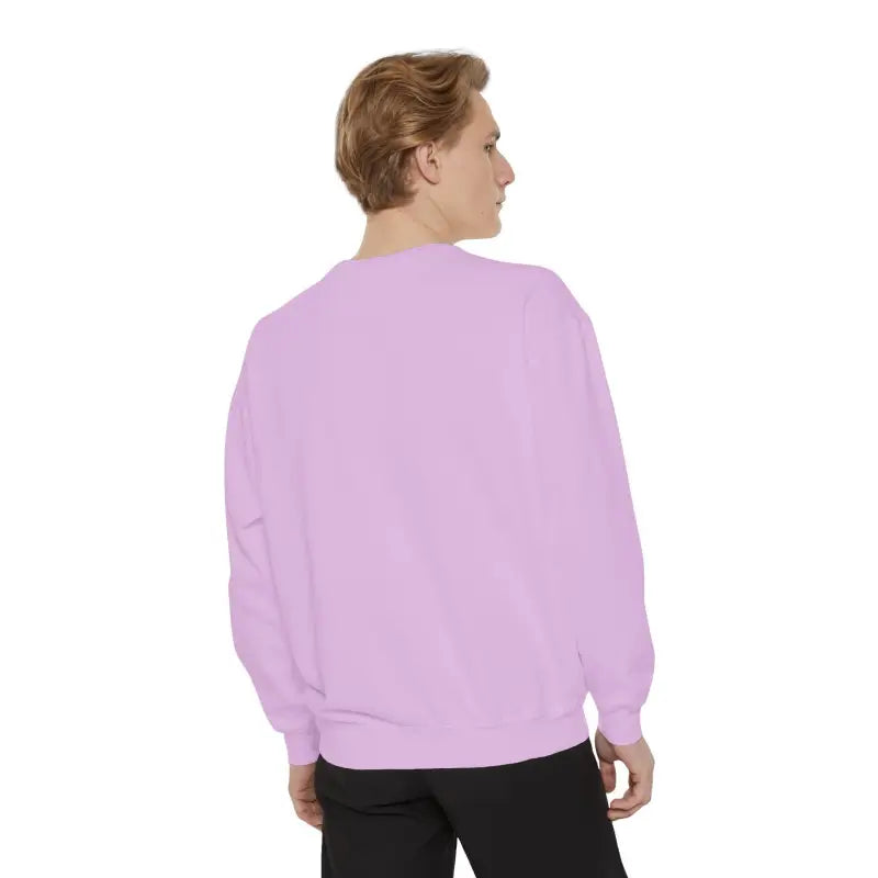 Lavender crewneck sweatshirt from the Sunset Sail Away Sweatshirt collection in Light Blue Chambray