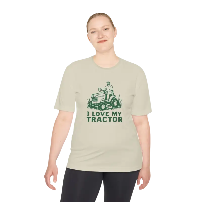 Beige Tractor Graphic T-shirt from the Tractor Graphic T Shirts collection