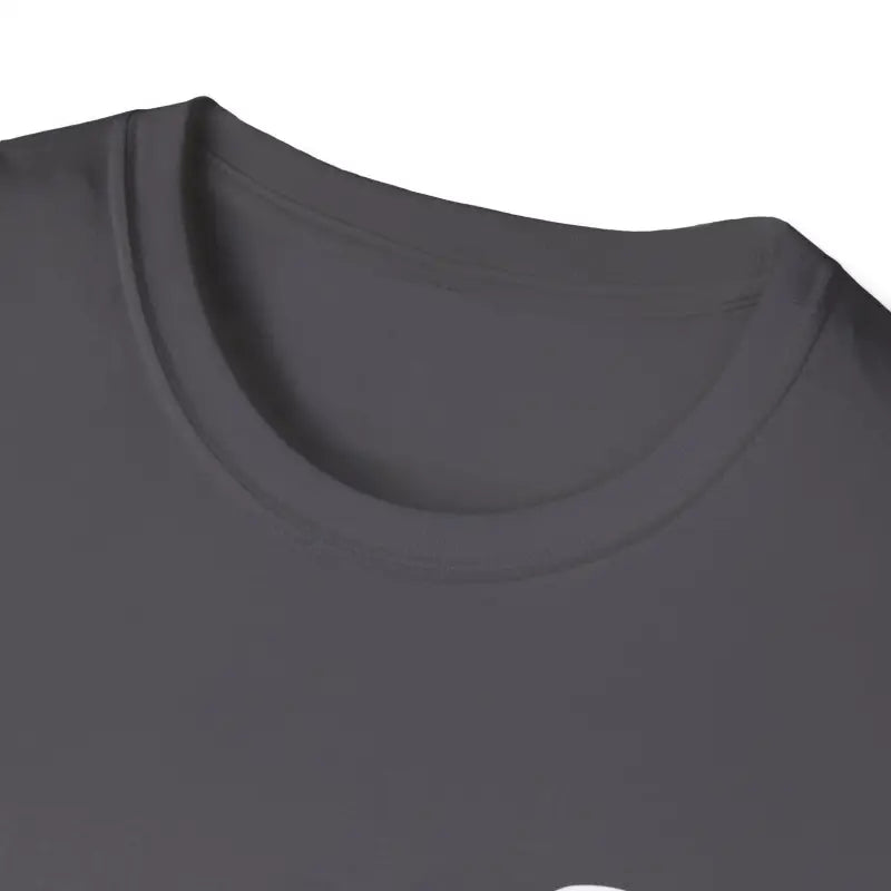Gray crew-neck t-shirt featuring Unisex Black Lab graphic design for casual wear