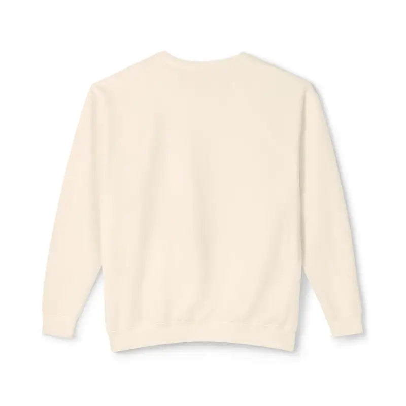 Cream-colored crewneck sweatshirt featuring a decorative potted plant design