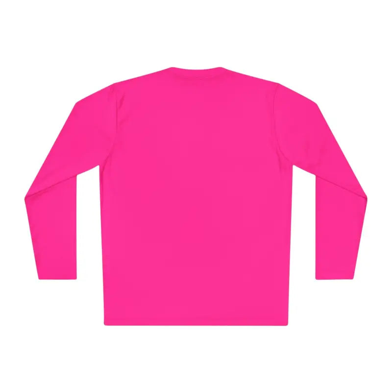 Hot pink long-sleeved shirt for Unisex Ski Bum Long Sleeve Tee in sport material