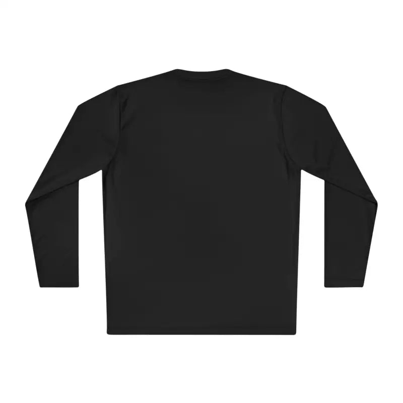 Black long-sleeved Unisex Ski Bum Tee in sport material for active lifestyles