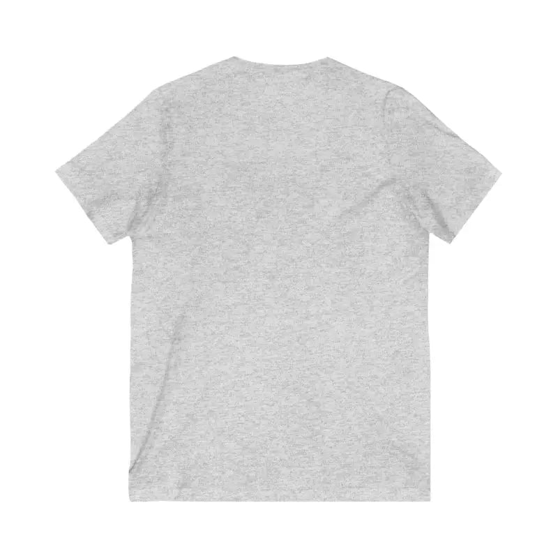 Gray V-neck t-shirt for new or expecting mothers, labeled V Neck Tee Mom Est 2025