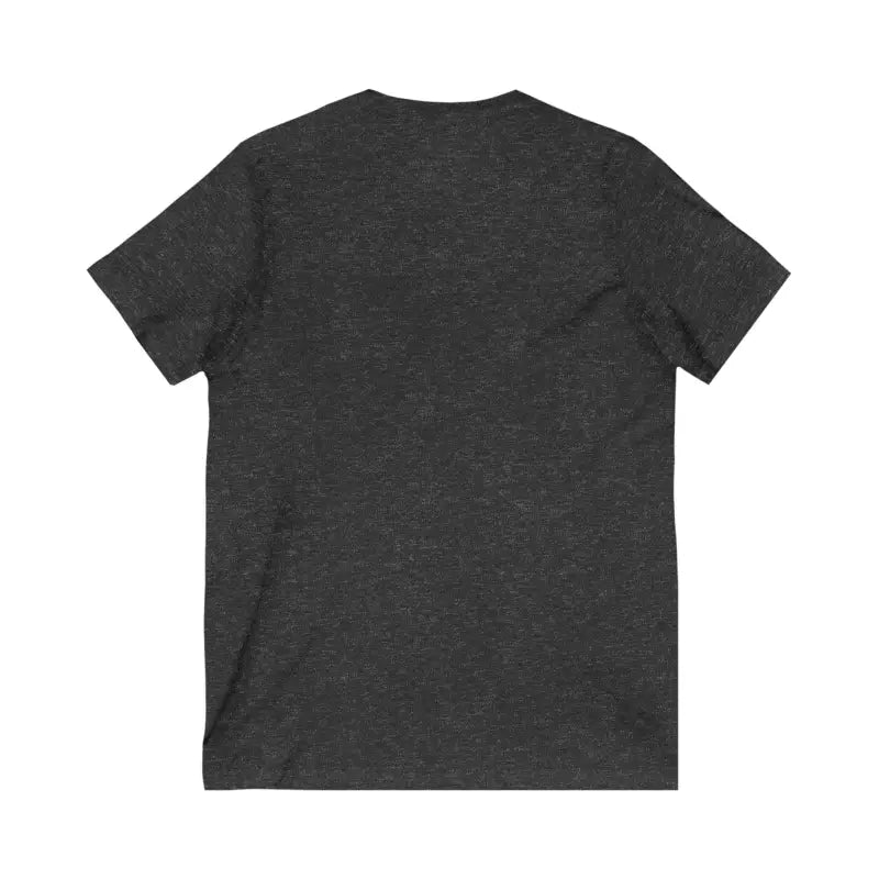 Heathered gray V-neck t-shirt for new or expecting mothers, V Neck Tee Mom Est 2025