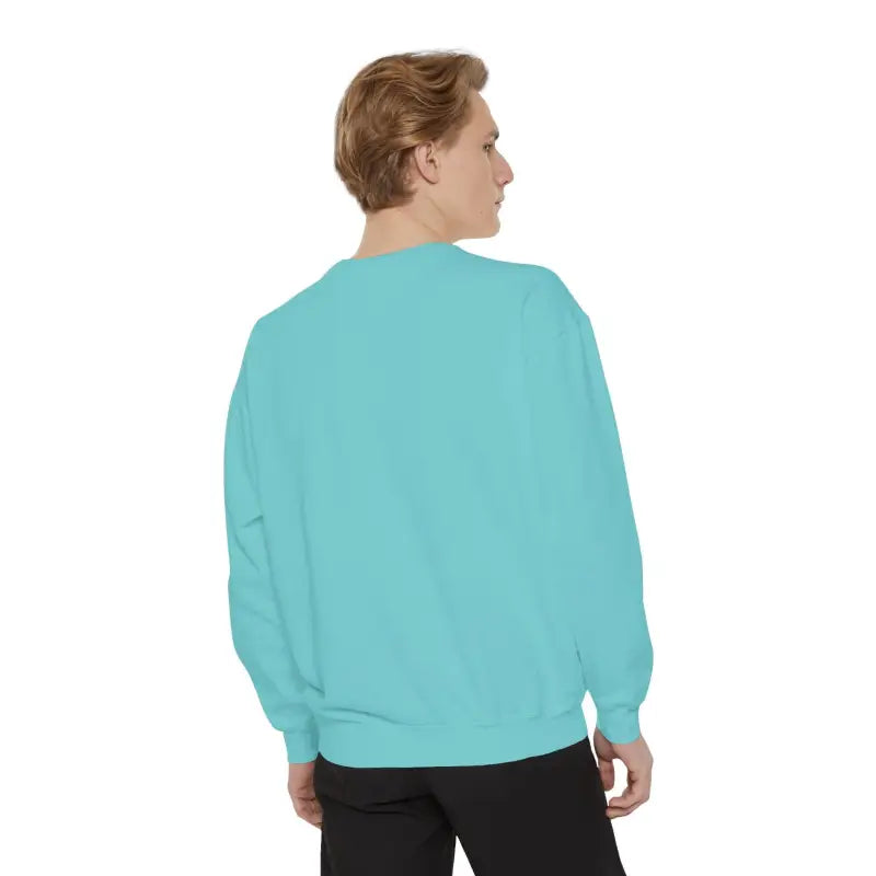 Aqua crewneck sweatshirt from the Wave Rider Sweatshirt Collection for stylish comfort