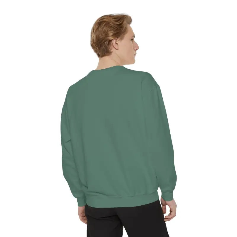Green crewneck sweatshirt from the Wave Rider Sweatshirt Collection