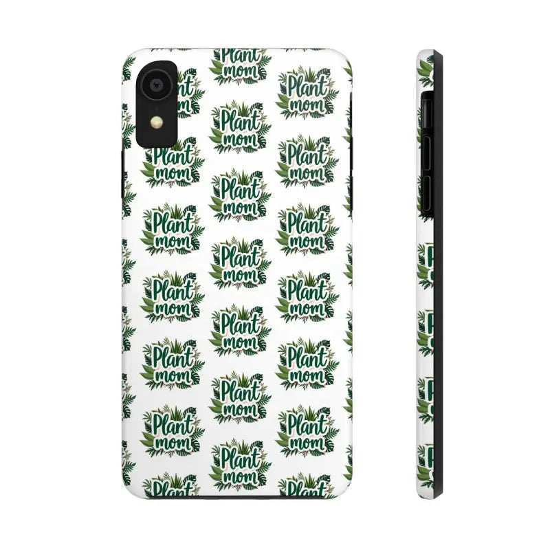 White Biodegradable Shockproof Plant Phone Case for iPhone XS Max with vibrant plant design