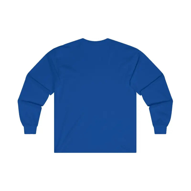 Royal blue long-sleeved Witty Snowboarding Shirt for stylish winter wear