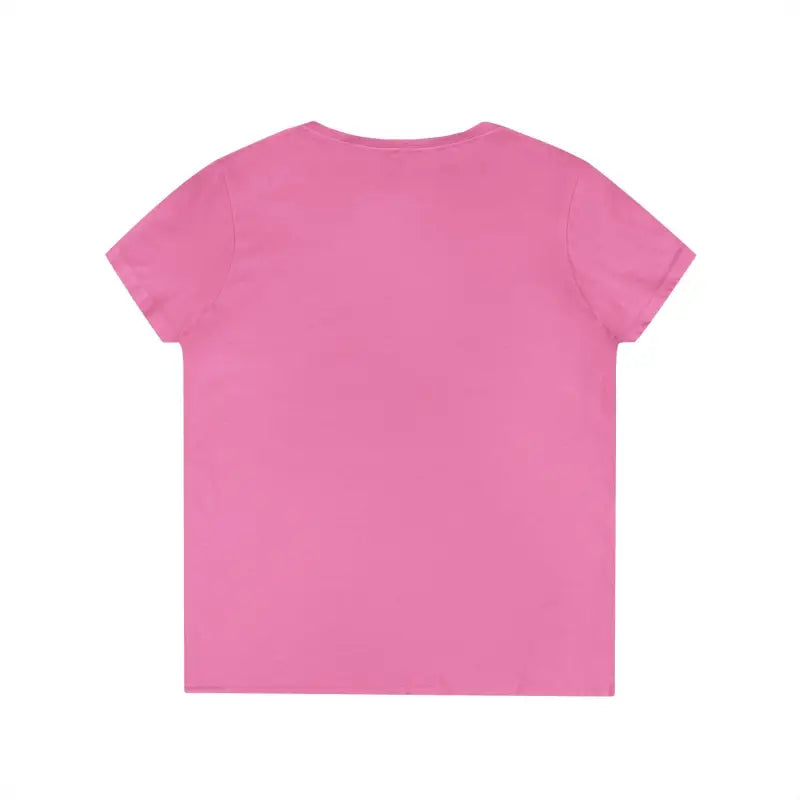 Pink short-sleeved Women V Neck Love Tee in Gray Salmon for stylish casual wear