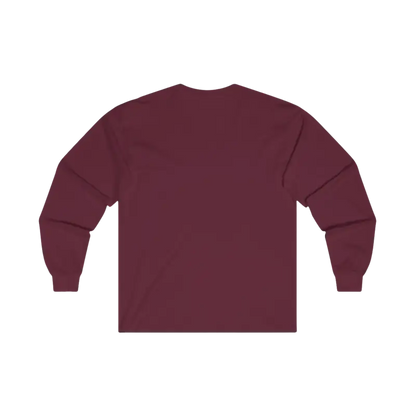 Maroon long-sleeved shirt from Coastal Vibes Unisex Long Sleeve Tee for Outdoor Lovers