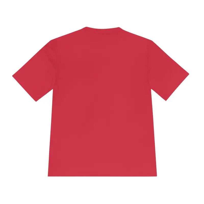 Red short-sleeved American Flag Shark Graphic Unisex Moisture Wicking T-Shirt