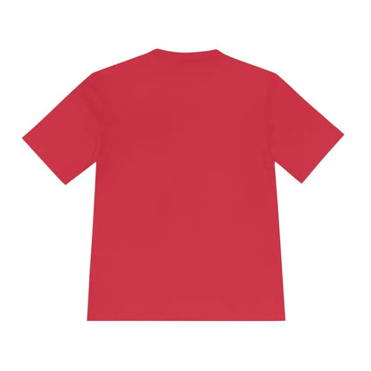 Red short-sleeved American Flag Shark Graphic Unisex Moisture Wicking T-Shirt