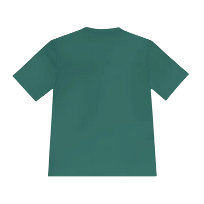 Green short-sleeved Beach Bum Unisex Moisture Wicking Tee for active wear