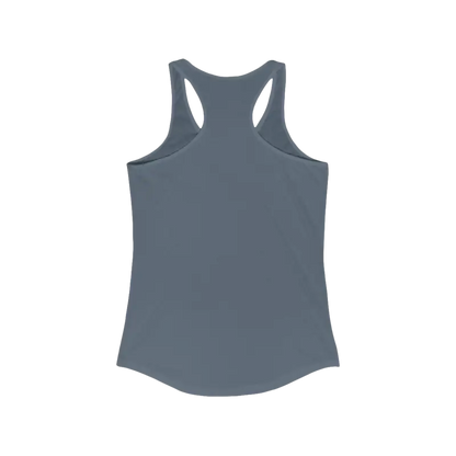 Gray Beach Vibes Racerback Tank Top featuring Eat Beach Sleep Relax Repeat design