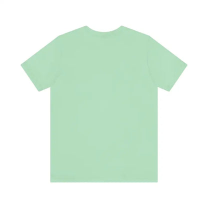 Mint green t-shirt from Beach Vibes Unisex Short Sleeve Tee with Sun and Waves Design