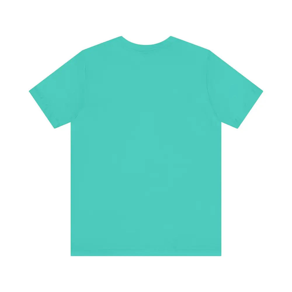 Aqua-colored Block Island Beach Vibes Unisex Tee showcasing summer style and comfort