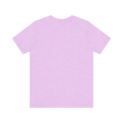 Lavender t-shirt featuring Block Island Beach Vibes design for unisex wear