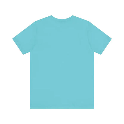 Aqua-colored Block Island Beach Vibes Unisex Tee displayed on a neutral background