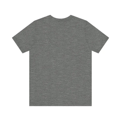 Gray heathered t-shirt featuring Block Island Beach Vibes design for unisex wear