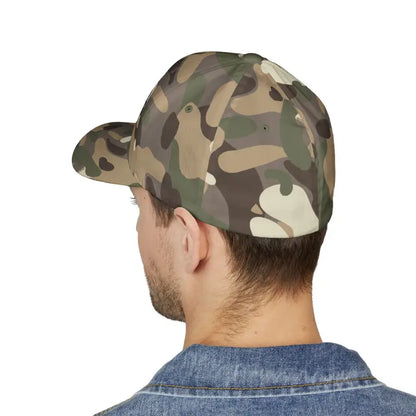 Camo baseball cap from Block Island Closed-Back Structured Cap for stylish comfort