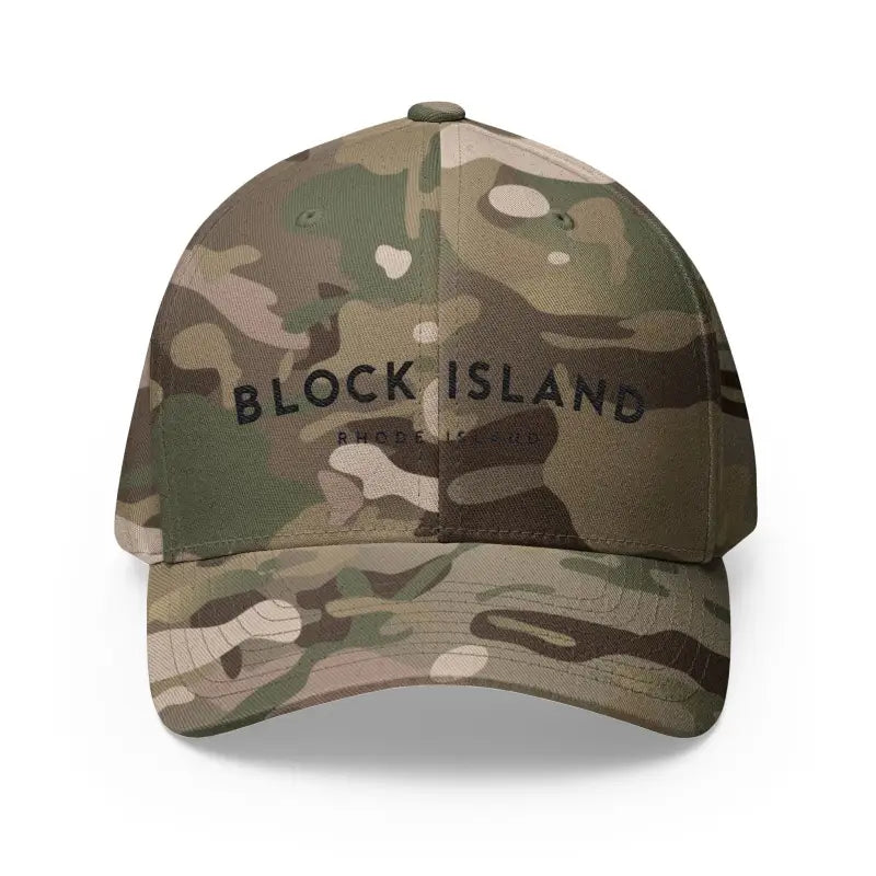 Camouflage baseball cap from Block Island offers stylish comfort and structured design