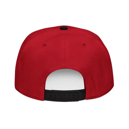Red Block Island Embroidered Snapback Cap perfect for summer fun and stylish outdoor activities