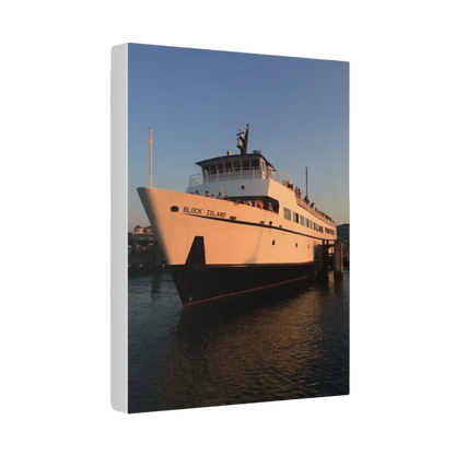 Block Island Ferry canvas print showcasing scenic views of Block Island ferry service