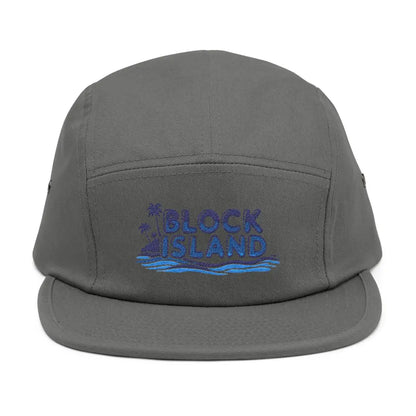 Gray five-panel cap from the Block Island Five Panel Cap product line