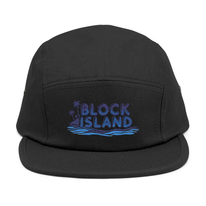 Black Five-Panel Cap from the Block Island collection for a stylish look