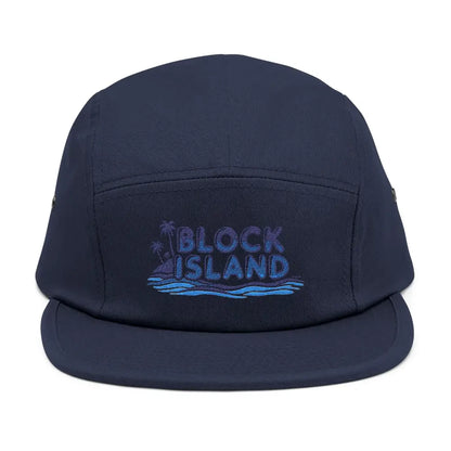 Navy blue Block Island Five Panel Cap designed for style and comfort